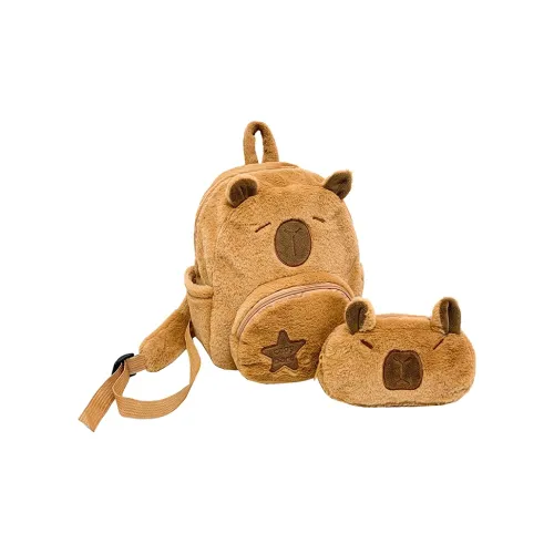 VENUCO Плюшевый рюкзак стандартный женский коричневый