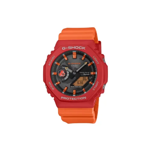 CASIO 2100 Series Солнечный Кварцевый Механизм Резиновый Ремешок Часы Мужские Черный Циферблат