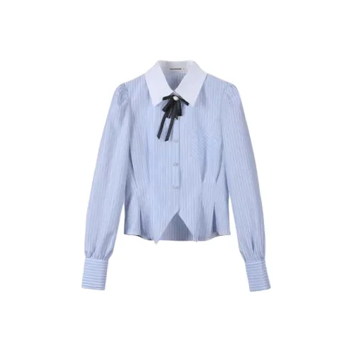 Tonlion Синие Женские Рубашки