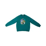 Круглый вырез, зеленый