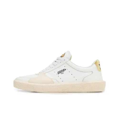 Golden Goose Низкие кроссовки для скейтбординга женские цвет экрю состаренный