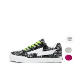 Темное облако, черный (зеленые шнурки) (в комплекте с 1 парой бело-розовых шнурков)