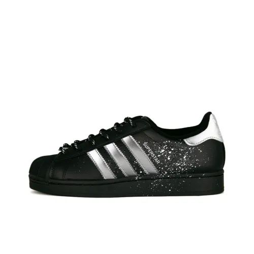 Adidas Originals Superstar 2 Slip-Resistant Abrasion-Resistant Low Top Детские Скейтбординги Черный Унисекс