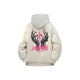 Экрю [MY1099 Хлопковый пуховик](Термический, Нескользкий, Стильный)