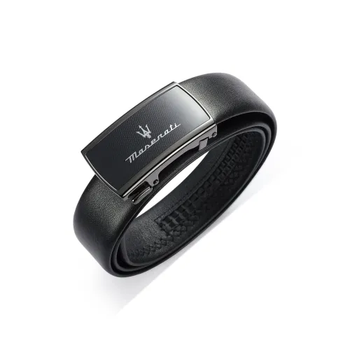 Maserati Ремни из коровьей кожи мужской глянцевый металлический 3,5 см