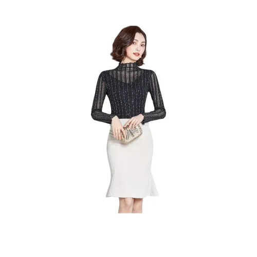 LADYXIEXIE Черный С подарками LD Бренд Наклеенный Женские T Рубашки