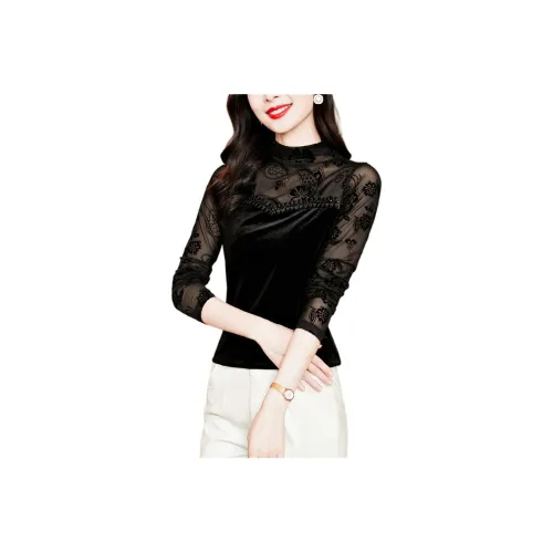 LADYXIEXIE Черный С подарками LD Бренд Наклеенный Женские T Рубашки