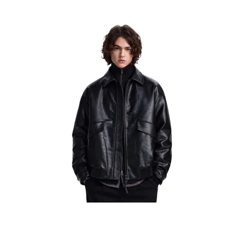 WILD LEADER Винтажный Черный Унисекс Пуховики