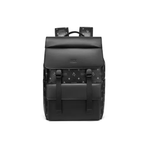 FAIRWHALE Рюкзак из синтетической кожи стандартный мужской черный