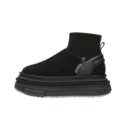 SMILEREPUBLIC Термические Увеличивающие Высоту Короткие Снежные Ботинки Женские