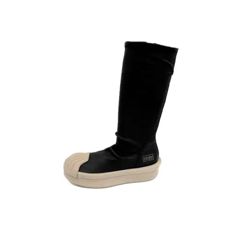 RICK OWENS совместный бренд x Adidas Mastodon высокие сапоги на щиколотку Женские Черный Розовый