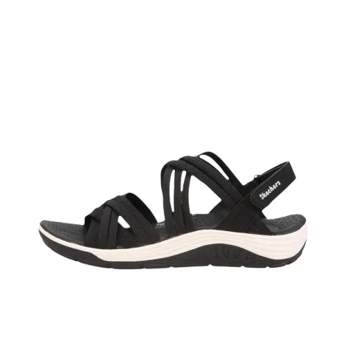 Skechers Reggae Пляжные сандалии Женские Черный