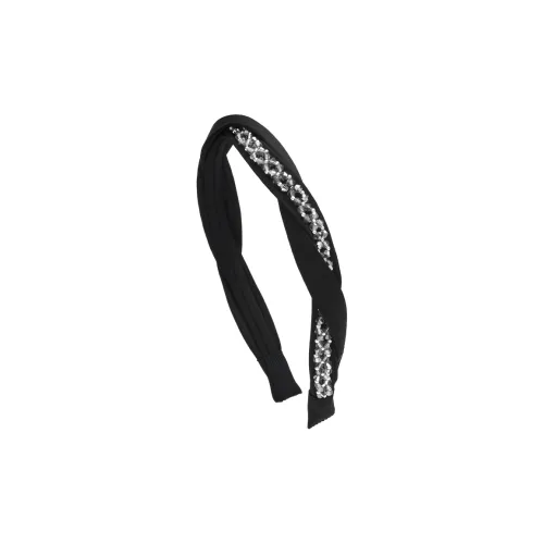 ROYALSASA Полиэстер Кристалл Сплав Низ Полоска Ободки Женские