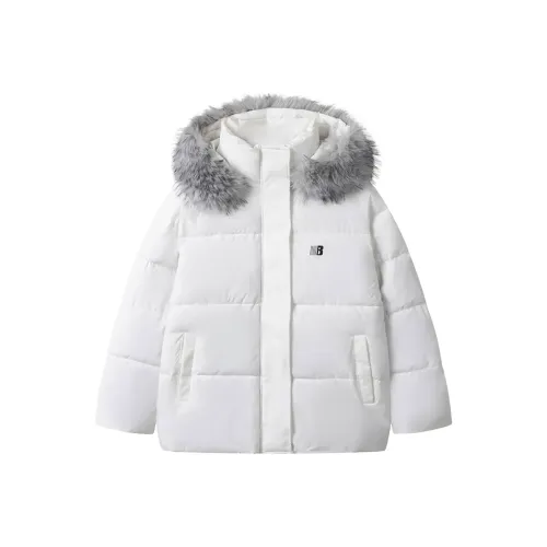 AINUOERMY Белый хлопковый пуховик унисекс пуховики (пуховики)