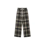 Чёрный, клетка [Рождество, флисовая подкладка]