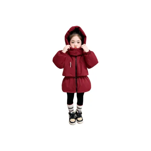 Disney Пуховик Красный Детский Возраст 3-7 лет