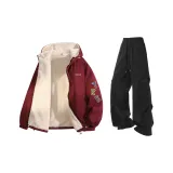 Бордовые + Черные штаны