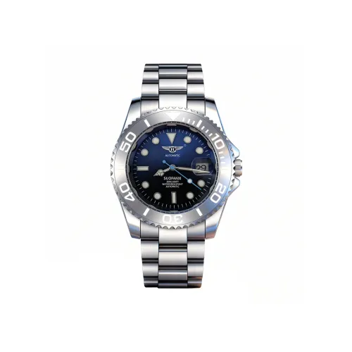 SUOFANXI Бентли Excellence Elegant Series Будущее Хранитель Механический механизм Ремешок из нержавеющей стали Часы