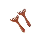 Портативный гребень Meridian с оленьими рогами, 6 зубцов (2 шт)