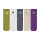 5 пачек (зеленый + белый + темно-серый + бежевый + фиолетовый)