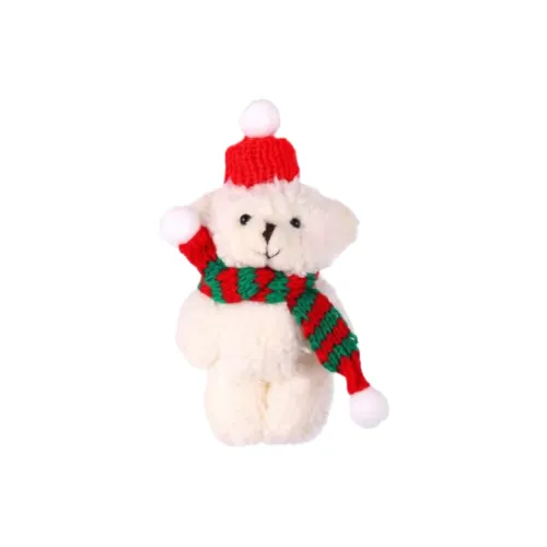 MENGXIAOZAI Милый Румяна Scarf Bear Украшение Плюшевый Подвеска 15 см Длина Тела