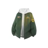 Армейский зеленый [8870 Куртка] (В комплекте с высококачественным тяжелым бело-серым свитшотом с фотокемией)