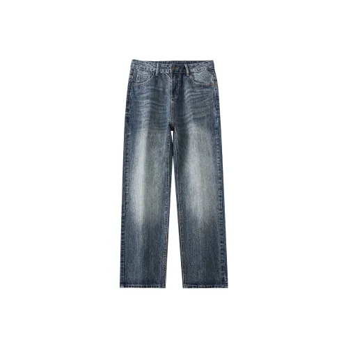 Jeep Винтажные синие мужские джинсы