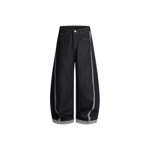 A3G4 Джинсовый синий Унисекс Джинсы