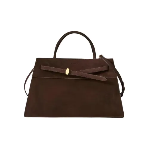 Veronica Beard Телячья кожа Одно плечо Сумка Большая Унисекс Коричневый