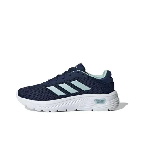 Adidas CLOUDFOAM COMFY Противоскользящий Устойчивый к истиранию Низкий Топ Повседневные Беговые кроссовки Женские Темно-синий