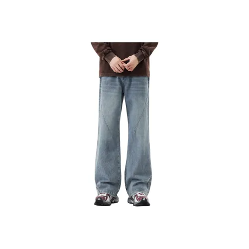 KULAIYA Светло-синие унисекс джинсы