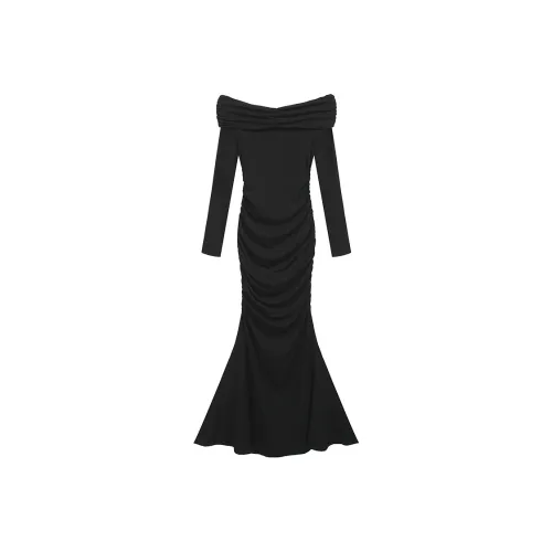 XINTATA Длинное платье с длинными рукавами женское