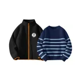 [Thickened и с флисовой подкладкой] Didi Средний Круглый Крючок и петля K Черный + Однотонный Темно-синий Синий