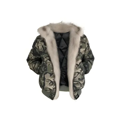 SZSX Зеленый Унисекс Пуховики