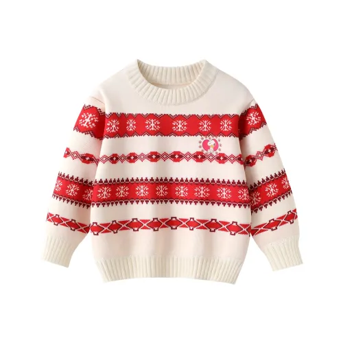 SNOOPY Бежевый Флисовый Подклад Свитеры для Дошкольников