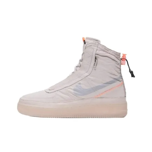 Nike Air Force 1 High Топ Скейтборд Кроссовки Женские Бежево-оранжевые