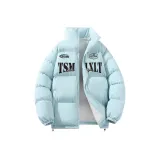 Светло-синий (утолщенный хлопковый пуховик)