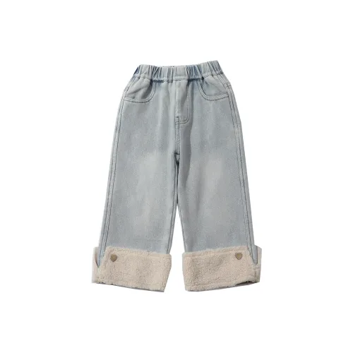WEILAIZHIXING Светло-синие Джинсы для дошкольников
