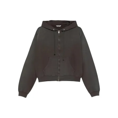 Auralee Товар Окрашеный Pima Светлый Sweat Zip PARKA Толстовка Куртки Пальто Мужской