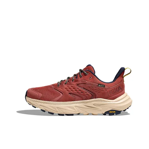 HOKA ONE ONE Anacapa Амортизация Износостойкие Низкие Кроссовки для Бега Мужские Пряный Соус Красный