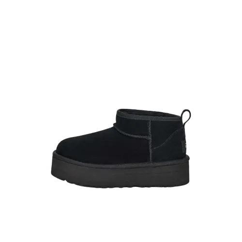 UGG CLASSIC ULTRA MINI Низкие Топы Ботинки Черные Детские