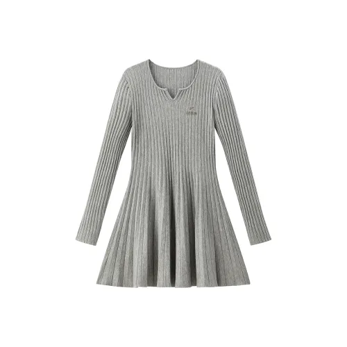 LEDIN Длинное платье с длинным рукавом женское