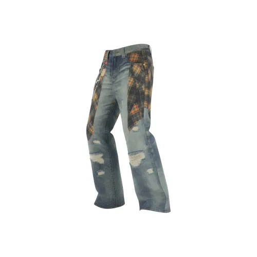 HRDW Синий Унисекс Джинсы