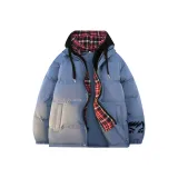 Синий с черной сеткой, капюшон