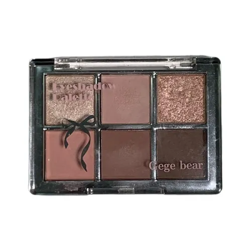 Gege Bear Кисть для теней Palette Вишнево-розовый Фантастический Шесть цветов