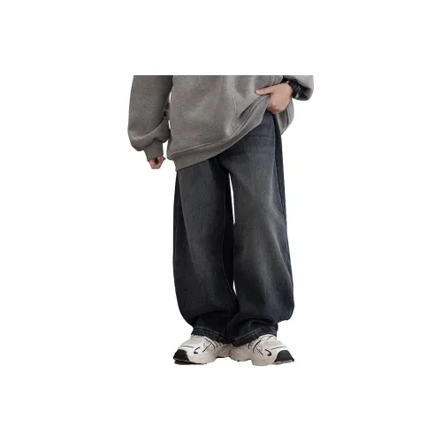 The panda is round Синий KIDS Джинсы