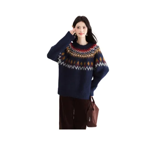 JECCI FIVE Темно-синий Синий Женский Трикотаж