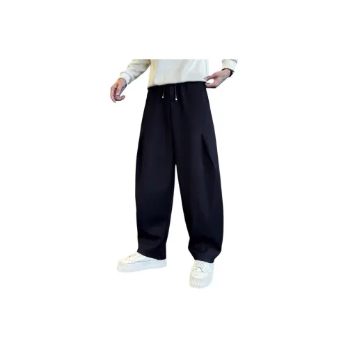 FRQ Черный улучшенный с флисовой подкладкой унисекс повседневные штаны