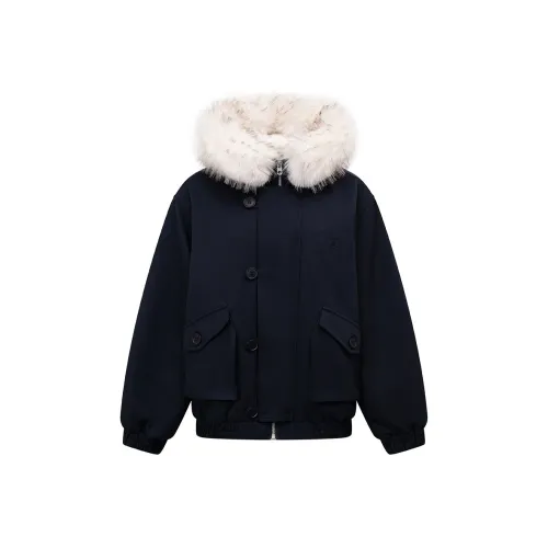 Ariseism Темно-синий Синий Женский Пуховик