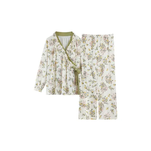 MADALLO Зеленый Женский Пижамный Комплект